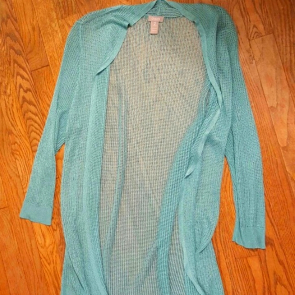 Chicos size 2 Mesh Sweater